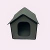 Portable Soft Dog House Cat House, Outdoor Waterproof Windproof Rainproof Dog Pet House, Foldable Semi Enclosed Pet Puppy House - Medium