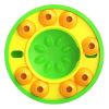 Dog Puzzle Toys Slow Feeder Interactive Increase Puppy IQ Food Dispenser Slowly Eating NonSlip Bowl Pet Cat Dogs Training Game - Green