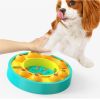 Dog Pets Puzzle Toys Slow Feeder Interactive Increase Puppy IQ Food Dispenser Slowly Eating NonSlip Bowl Pet Dogs Training Game - Lake Blue Roulette