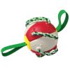 Dog Soccer Ball Interactive Pet Toys Foldable Ball Molar Toy Outdoor Training Ball for Puppy Dog Chew Dog Accessories - White