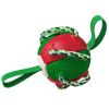 Dog Soccer Ball Interactive Pet Toys Foldable Ball Molar Toy Outdoor Training Ball for Puppy Dog Chew Dog Accessories - Green