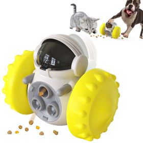 PawPartner Dog Tumbler Interactive Toys Increases Pet IQ Slow Feeder Labrador French Bulldog Swing Training Food Dispenser - Yellow - China