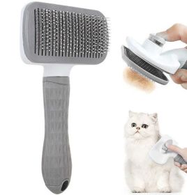 Dog Hair Remover Comb Cat Dog Hair Grooming And Care Brush For Long - Yellow