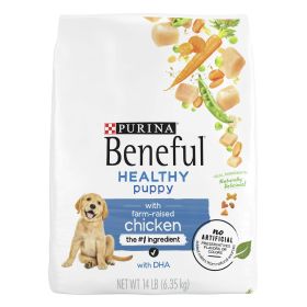 Purina Beneful Healthy Puppy Farm Raised Chicken 14lb Bag - Purina Beneful