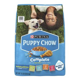 Purina Puppy Chow High Protein Dry Puppy Food, Complete With Real Chicken 15 lb Bag - Puppy Chow