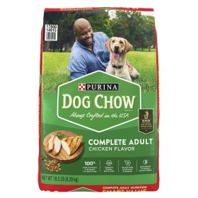 Purina Dog Chow Real Chicken Dry Dog Food 18.5 lb Bag - Dog Chow