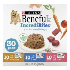 Purina Beneful Incredibites Wet Dog Food for Small Dogs 3 oz Cans (30 Pack) - Purina Beneful