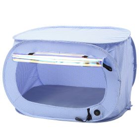 Pet Life "Enterlude" Electronic Heating Lightweight and Collapsible Pet Tent - Blue