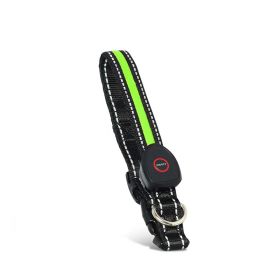 Blinking Flashing Pets Safety LED Adjustable Dog Collar  - Green - Pet supplies