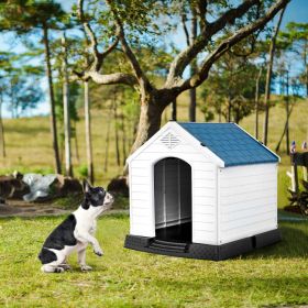 Dog House Made of Plastic with Ventilation System and Fastening Device - M