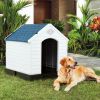 Dog House Made of Plastic with Ventilation System and Fastening Device - S