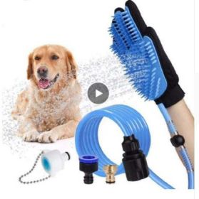 Pet Dog Shower Head Handheld Cat Bathing Shower Tool - Blue