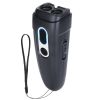 Ultrasonic Anti Barking Device Rechargeable Handheld Dog Barking Deterrent with 4 Modes LED Flashlight Dog Repeller - Black