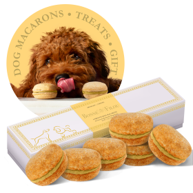 Dog Macarons - Count of 6 (Dog Treats | Dog Gifts) - Cheese