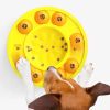 Dog Pets Puzzle Toys Slow Feeder Interactive Increase Puppy IQ Food Dispenser Slowly Eating NonSlip Bowl Pet Dogs Training Game - Green Roulette