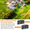 328FT Electric Wireless Dog Fence System With GPS Location Monitor Collar Receiver  - Dog Fence With 2 Collar