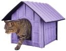 Pet Life 'Collapsi-Pad' Folding Lightweight Travel Pet House with inner Mat - Purple