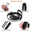 5FT Light Up Dog Leash LED Dog Leash Dog Walking Leash with 9 Light Colors IPX7 Waterproof USB Rechargeable - Black