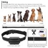 Dog Training Collar IPX7 Waterproof Pet Beep Vibration Electric Shock Collar  - Black