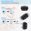 Dog Bark Collar Rechargeable Waterproof Beep Vibration Static Stimulation Bark Stopper - Black