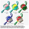 Dog Soccer Ball Interactive Pet Toys Foldable Ball Molar Toy Outdoor Training Ball for Puppy Dog Chew Dog Accessories - Blue