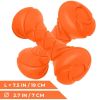 Dog Fetch Toy Outdoor Barbell Dog Toy for Small Medium and Large Breed Dogs Floating Dog Toy Orange - Pitchdog