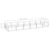 Dog Kennel Silver 129.2 ftÂ² Steel - Silver