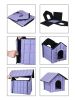 Pet Life 'Collapsi-Pad' Folding Lightweight Travel Pet House with inner Mat - Purple