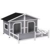 Dog House- Gray, White - as picture