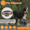 2 In 1 Dog GPS Fence Tracker Wireless GPS Dog Fence GPS Dog Collar with 32-2887FT Radius IPX6 Waterproof  - Black