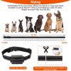 3280FT Dog Training Collar IP67 Waterproof Pet Beep Vibration Electric Shock Collar - Black