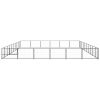 Dog Kennel Black 645.8 ftÂ² Steel - Black