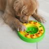 Dog Pets Puzzle Toys Slow Feeder Interactive Increase Puppy IQ Food Dispenser Slowly Eating NonSlip Bowl Pet Dogs Training Game - Lake Blue Roulette