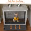 23 Inch Heavy-Duty Dog Crate Furniture - Gray