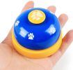 Pet Training Bell Clicker with Non Skid Base, Pet Potty Training Clock, Communication Tool Cat Interactive Device - blue