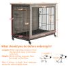 23 Inch Gray Heavy-Duty Dog Crate Furniture - as picture