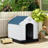 Plastic Waterproof Ventilate Pet Puppy House - M