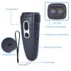 Ultrasonic Anti Barking Device Rechargeable Handheld Dog Barking Deterrent with 4 Modes LED Flashlight Dog Repeller - Black