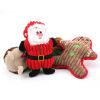 Christmas pet chew toy Pet plush voice toy Christmas molar bite-resistant cute cartoon dog toy - Brown bear