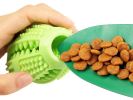 Pet Life 'Grip N' Play' Treat Dispensing Football Shaped Suction Cup Dog Toy - Green