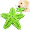 Sea Star Shaped Dog Toothbrush with Sound Pet Teeth Grinding Toy Dog Sound Toy - B - CN