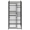 Outdoor Dog Kennel Steel 19.8 ftÂ² - Black