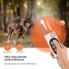 Rechargeable Training Collar w/Remote Control for Dog - White - Training Device