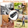 Ultrasonic Dog Anti-Bark Device 2 in 1 Rechargeable Barking Control Training Tool 32ft LED Light 2 Mode Dog Whistle Safe for Dog Human - Black