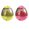 Pet Dog Treat Toy Tumble Leaky Ball Food Dispenser Toy Slow Feeding Interactive Training Toy - Pink