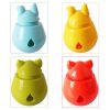 Pet Tumbler Food Leaking Toy Dog Interactive Puzzle Toy Bite Resistant Iq Training Toy - Blue